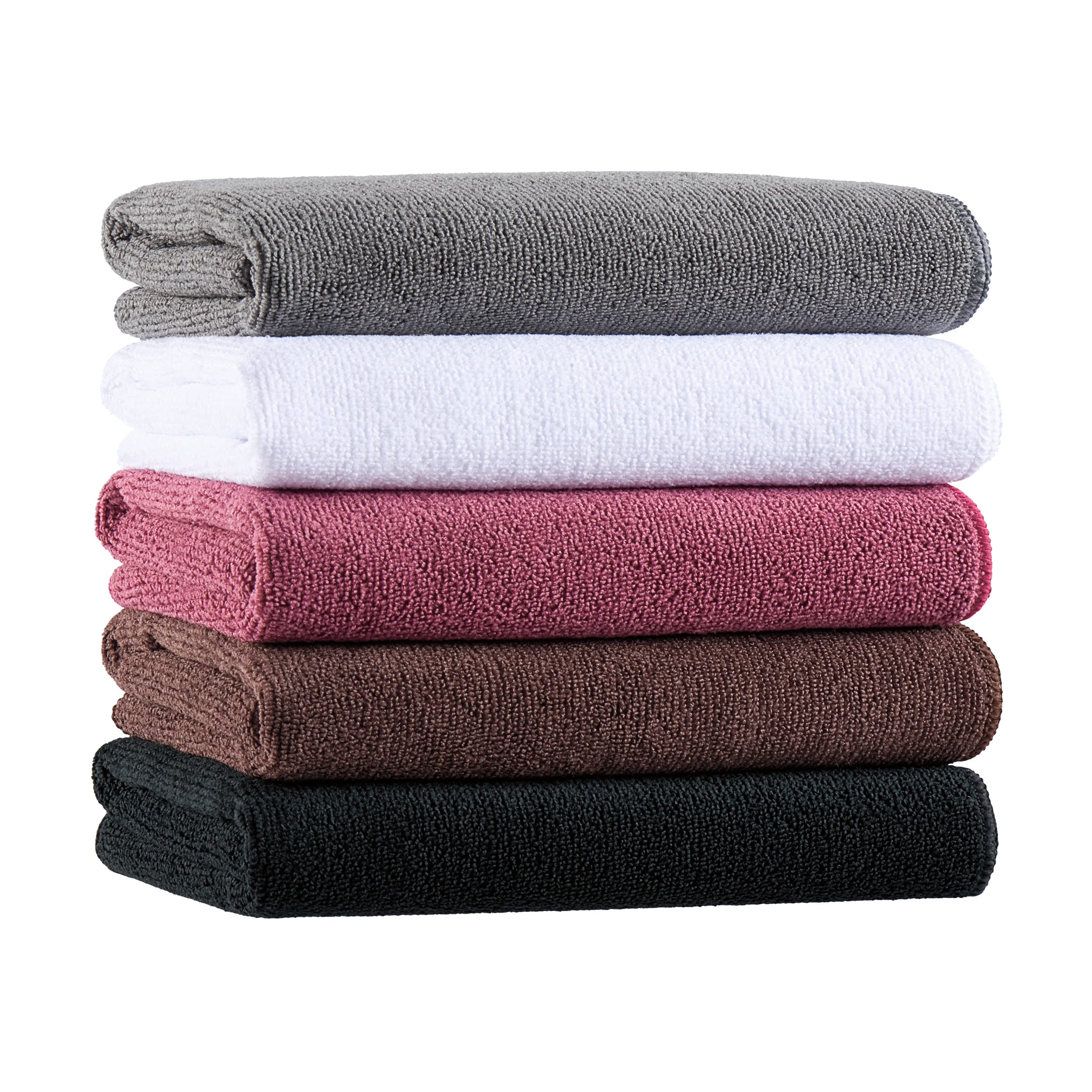 Arkwright Bleach Safe Salon Towels - (Pack of 24) Microfiber Bleach Resistant, Absorbent Hair Drying Bulk Towel Set, Perfect for